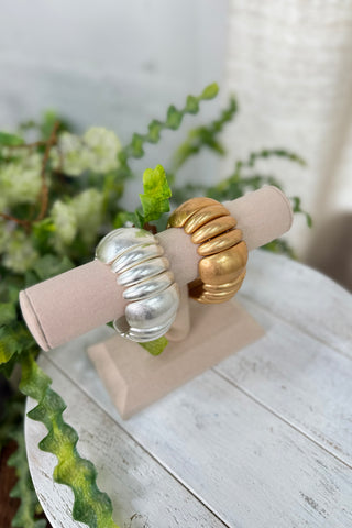 Dome Bracelet Vintage Gold Bracelets Golden Stella