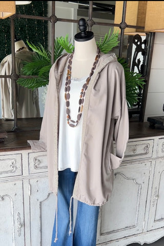 Starsky Jacket Taupe/Beige Jacket Miss Carla   