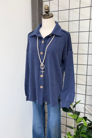 Devoted Navy Shirts & Tops Heimish USA   