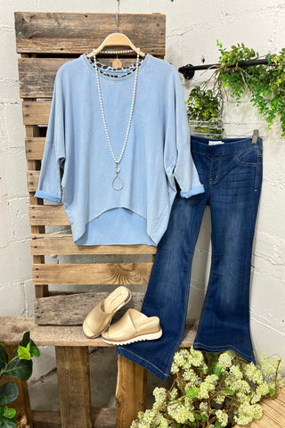 Expose Baby Blue Shirts & Tops Oz