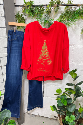 Gleaming Tree Red Shirts & Tops Oz