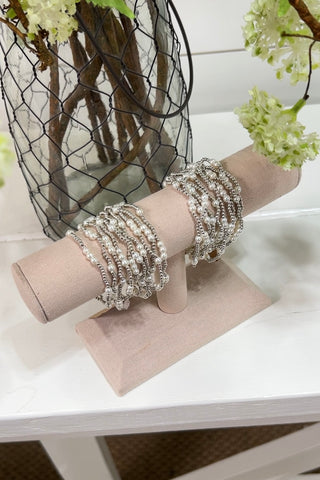 Echo Pearl Bracelets Silver Bracelets SM Style   