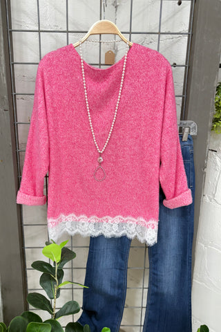 Flossy Fuchsia sweater MuMu