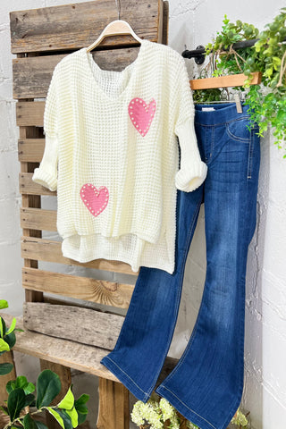 Love Duo Cream sweater Carla&Co