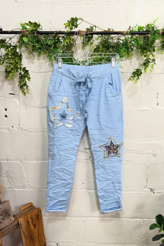 Wild Star Pants Baby Blue Pants Oz