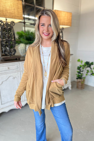 Sway Cardigan Camel Cardigan Heyson   