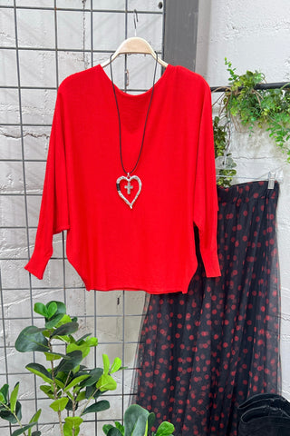 Select Red sweater Charmante