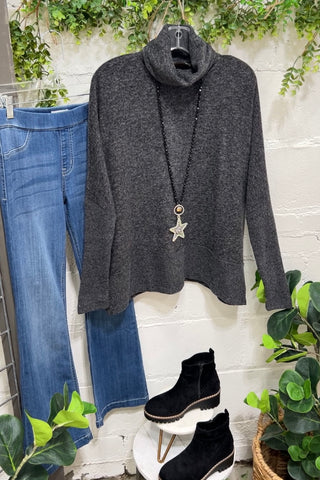 Composure Gray sweater Zenana   