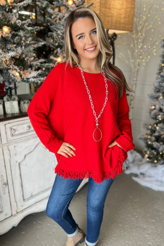 Wells Sweater Red sweater Sole Luna   