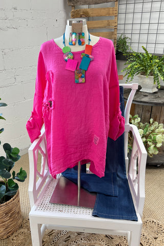 Flower Patch Fuchsia Shirts & Tops Prospero   