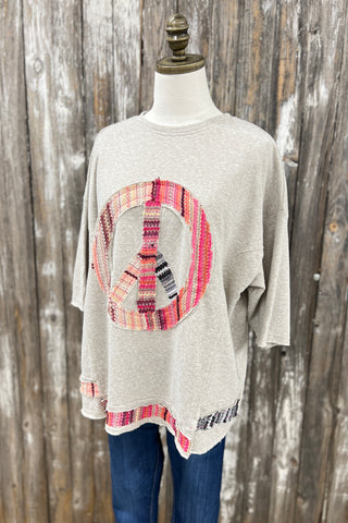 Passion for Peace Oatmeal Shirts & Tops Easel   