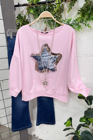 Leading Star Pink Sweatshirt MuMu