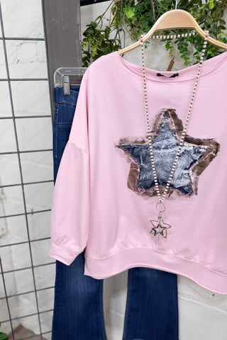 Leading Star Pink Sweatshirt MuMu