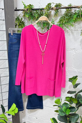 Adley Fuchsia sweater Z Studio