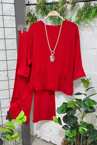 Likewise Pant Set Red Top & Pant Set Oz