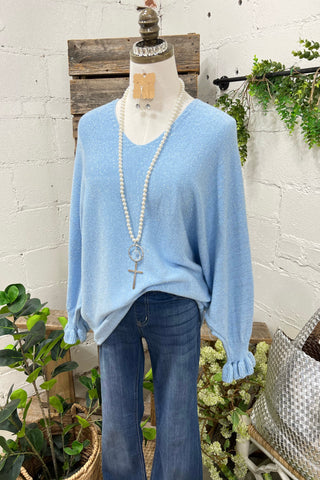 Glisten Sweater Baby Blue sweater Carla&Co