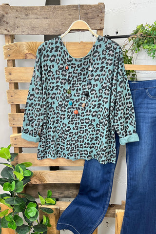 Mabel Teal Shirts & Tops OZ   