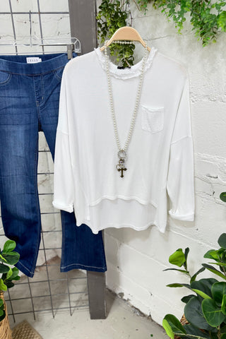 Storied White Shirts & Tops MuMu