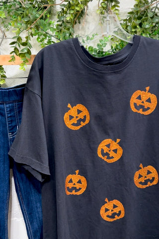 Glitter Pumpkin T-Shirt  Zutter   