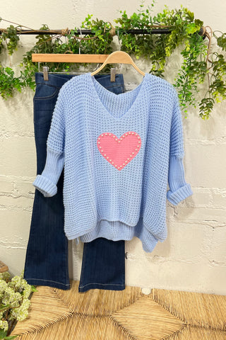 Dear Love Baby Blue sweater Carla&Co