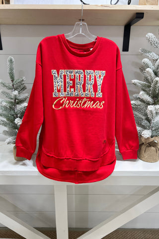 Golden Christmas Red Sweatshirt Pressbox by Royce Apparel   