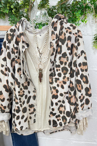 Vivacious Beige Leopard Shacket