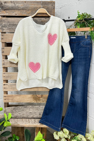 Love Duo Cream sweater Carla&Co