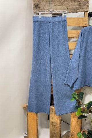 Eve Sweater Set Blue Top & Pant Set carol's boutique   