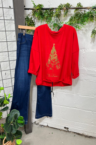 Gleaming Tree Red Shirts & Tops Oz