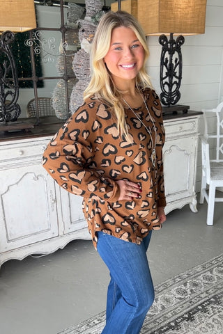 Heart Filling Camel Shirts & Tops MuMu   