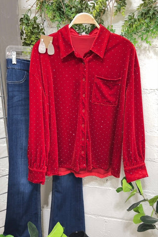 Twinkle Red Shirts & Tops GeeGee Clothing