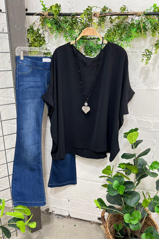 Delta Black Shirts & Tops Andree/Savanna Jane