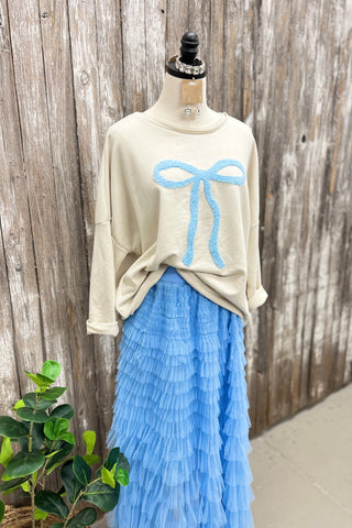 "Bow"licous Beige Shirts & Tops MuMu