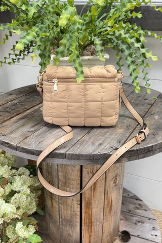 Tegan Crossbody Taupe RESTOCK Soon Handbags Jen & Co   