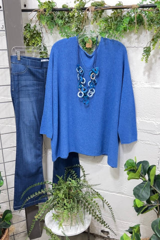 Simpler Days Blue sweater Mina Rosa/WePrice   