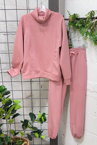 Hamptons Set Mauve Jogger Set Dear Scarlett