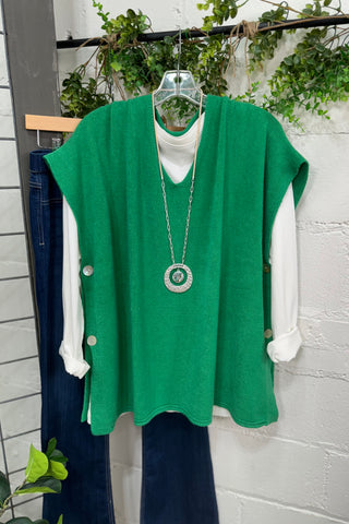 Side View Green Shirts & Tops Mina Rosa/Miss CarlaSAS CARLA & CO