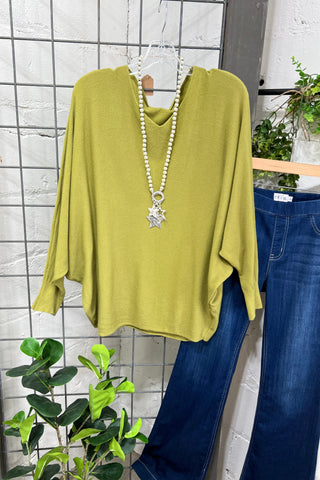 Modish Pistachio sweater Charmante