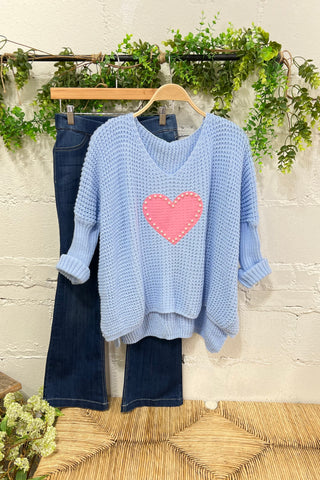 Dear Love Baby Blue sweater Carla&Co