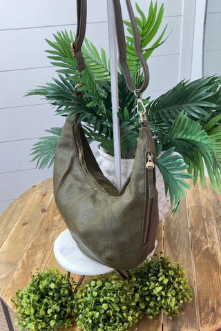 Rhea Crossbody Olive purse Schauben & Co/Joy Susan   