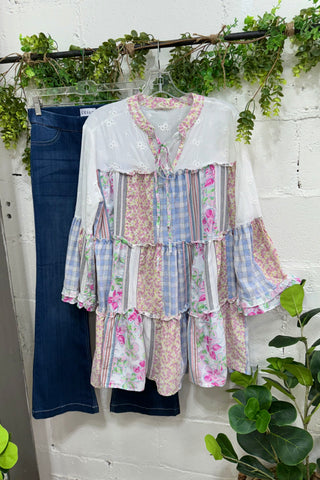 Candy Girl Multi Shirts & Tops Blue Velvet