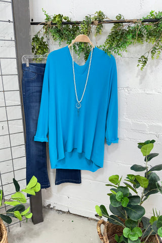 Principles Turquoise sweater Miss Carla