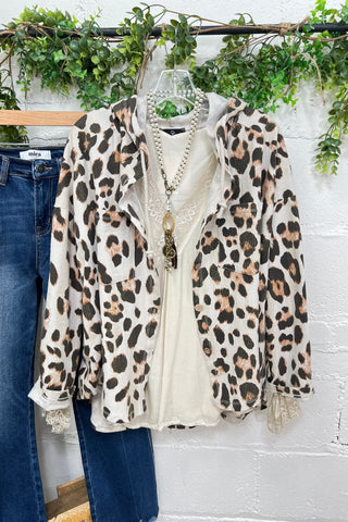 Vivacious Beige Leopard Shacket