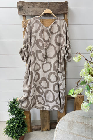 Camden Linen Dress Taupe/Taupe  Prospero Taupe/Taupe One Size 