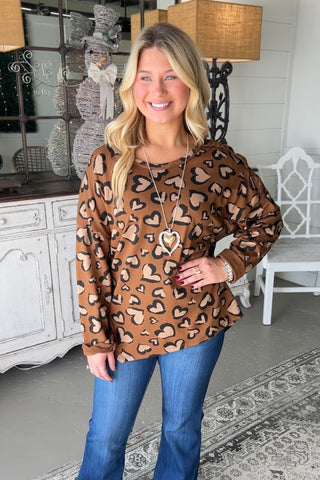 Heart Filling Camel Shirts & Tops MuMu   