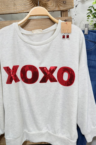 XOXO Sweatshirt Grey Sweatshirt HOPELY