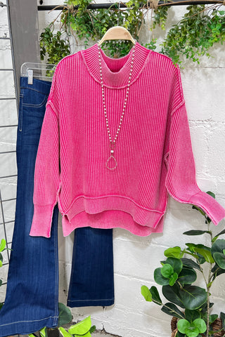 Chelsea Fuchsia sweater Zenana