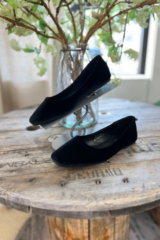 Over It Flats Black Shoes Corky's Boutique   