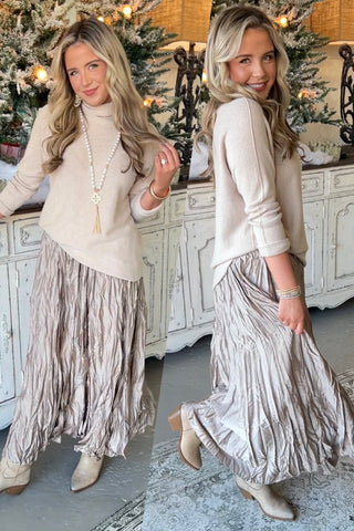 Swirl Skirt Champagne