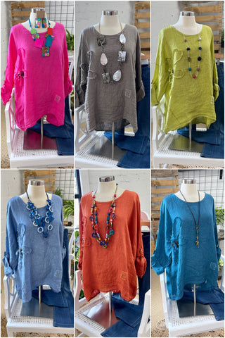 Flower Patch Blue Shirts & Tops Prospero   